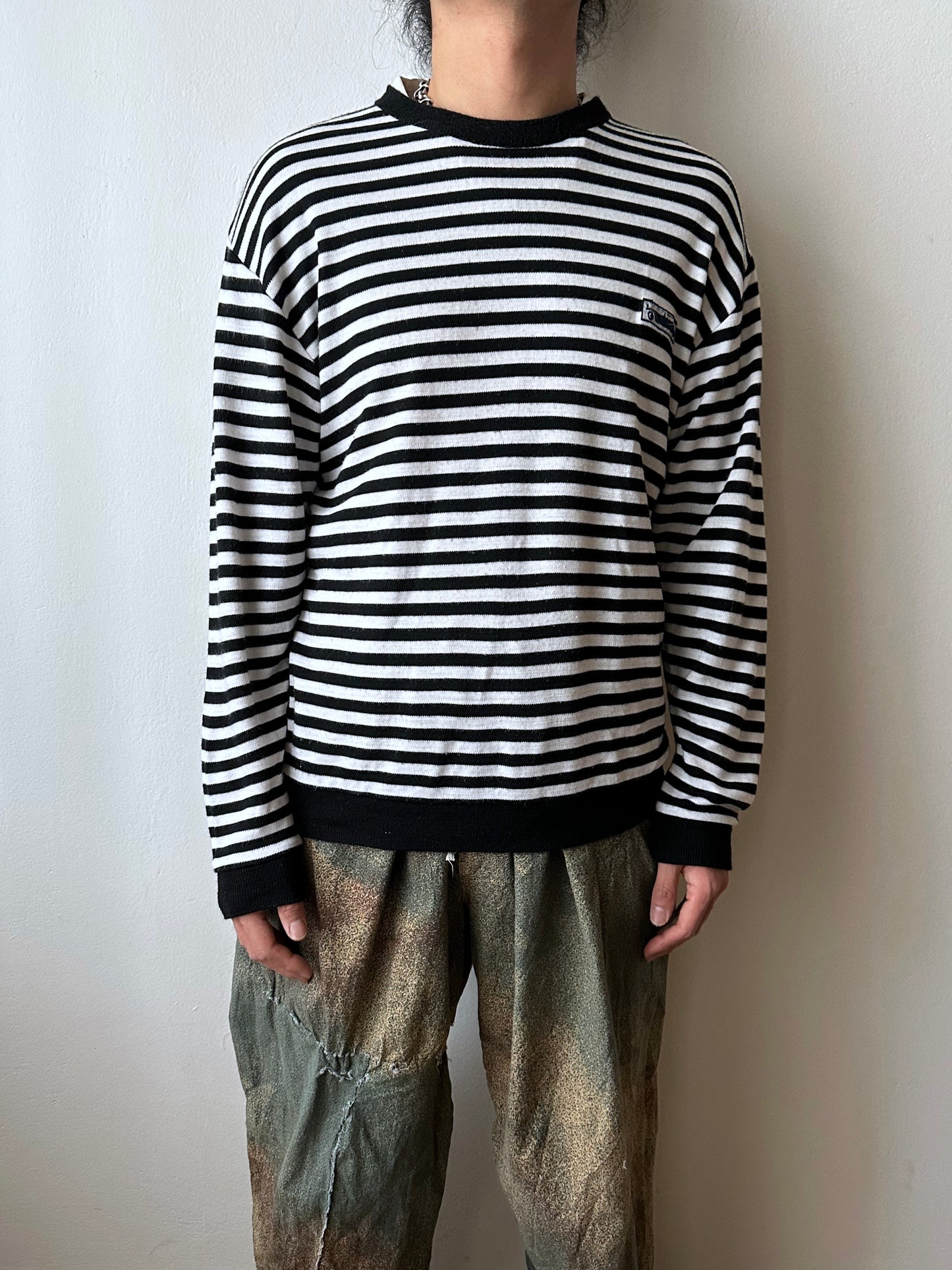90s striped top -  M