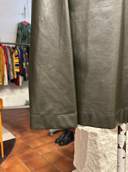 Leather pullover smock レザー スモック プルオーバー Toto Vintage store Vintage clothing Praha Prague プラハ 古着屋 古着 ユーロ古着 ヨーロッパ古着 古着卸 フランス買い付け