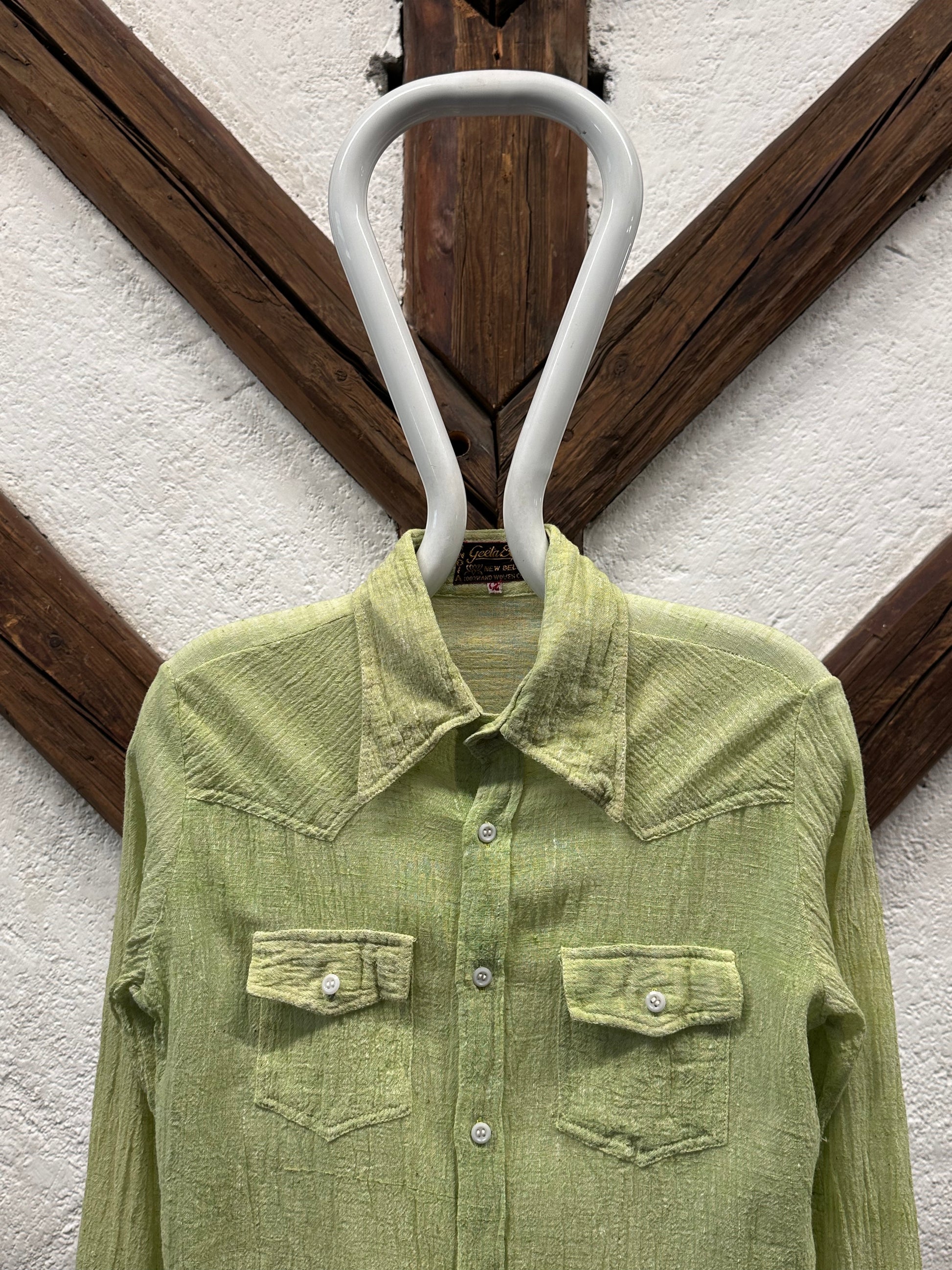 70's 70年代 Shirt Toto Praha Vintage clothing store Antique shop Prague 古着屋 アンティークショップ プラハ ユーロ古着  ヨーロッパ古着 古着卸 