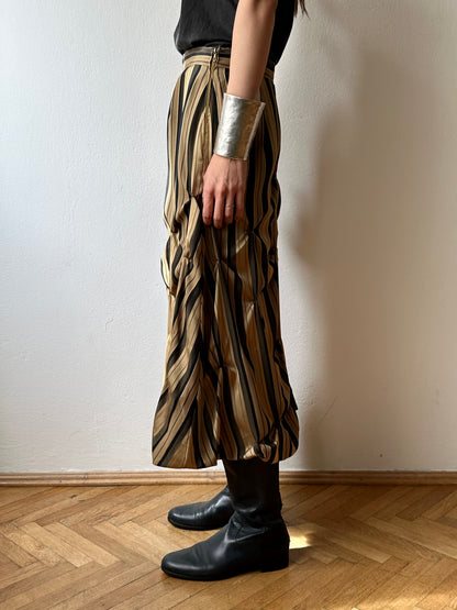 Handmade striped skirt W28