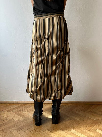 Handmade striped skirt W28