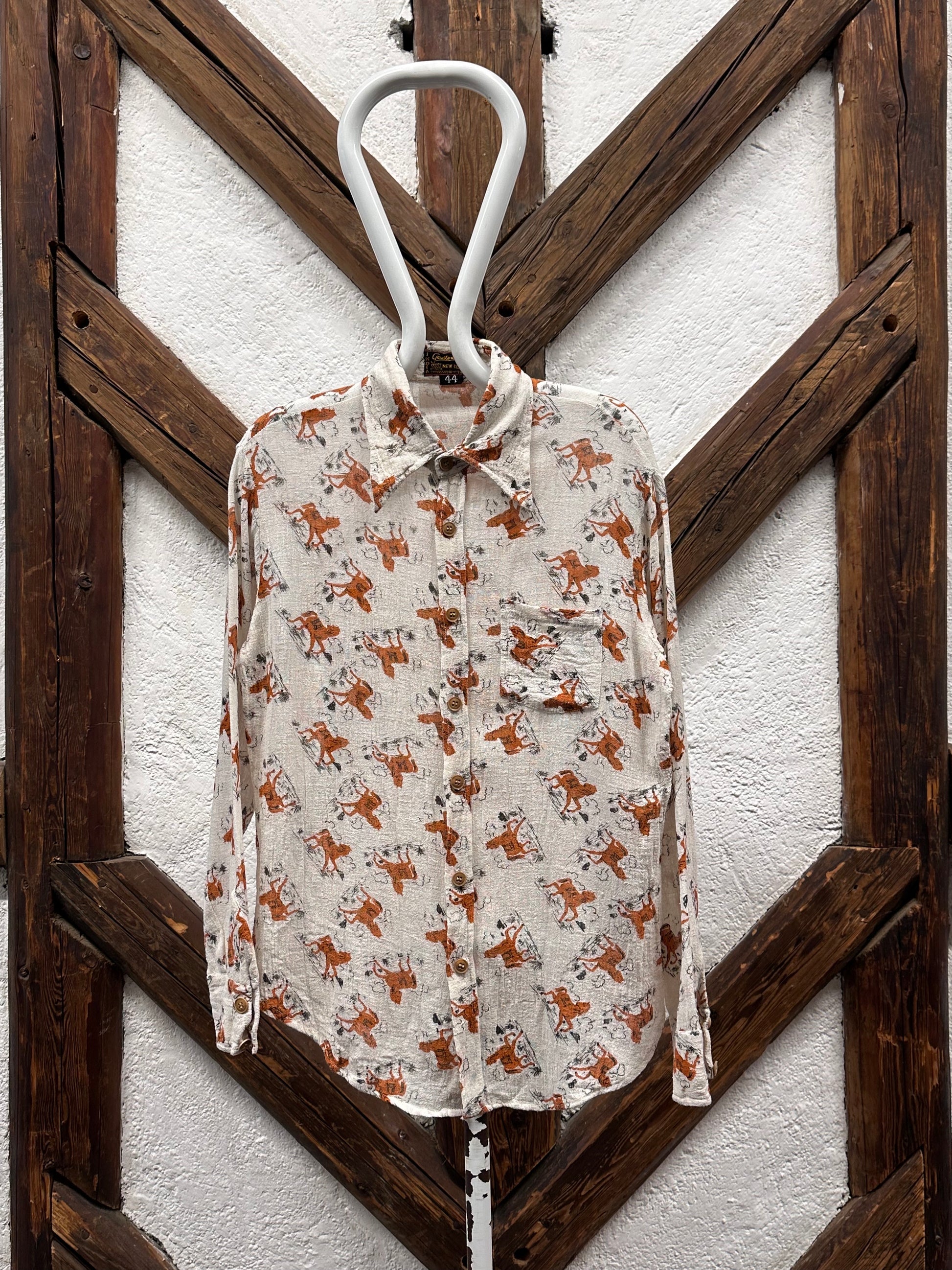 70's 70年代 Shirt Toto Praha Vintage clothing store Antique shop Prague 古着屋 アンティークショップ プラハ ユーロ古着  ヨーロッパ古着 古着卸 