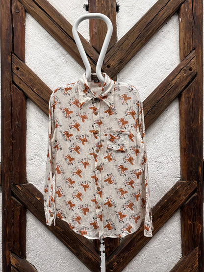 70's 70年代 Shirt Toto Praha Vintage clothing store Antique shop Prague 古着屋 アンティークショップ プラハ ユーロ古着  ヨーロッパ古着 古着卸 