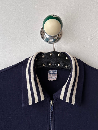 1970's Adidas Schwahn jacket 70年代 アディダス Navy 紺色 Made in West germany 西ドイツ製 Toto Praha Vintage clothing store Antique shop Prague 古着屋 アンティークショップ プラハ ユーロ古着  ヨーロッパ古着 古着卸 showroom ショールーム 予約制
