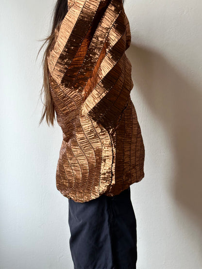 Special balloon blouse made in Italy