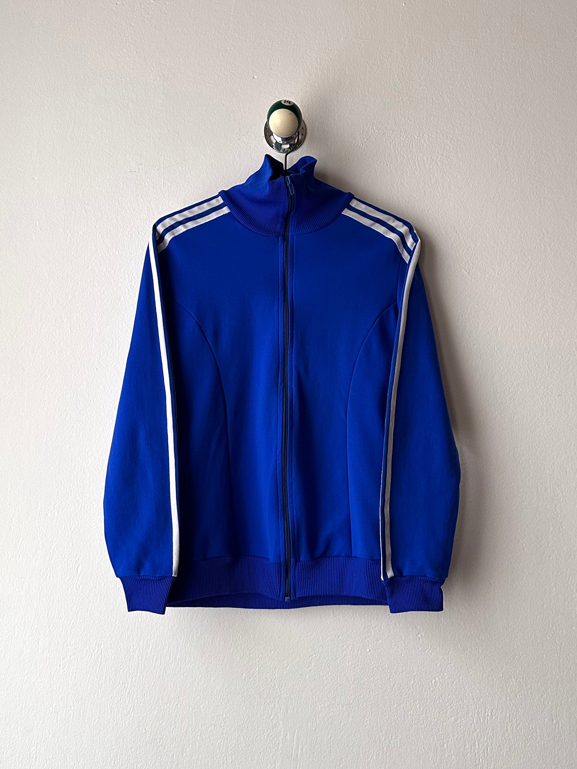 1970's Adidas Made in Austria Vintage Jersey Jacket 70's Vivid Blue Antique shop Vintage clothing store Praha Prague Showroom Appointment Toto totototrip プラハ 古着屋 古着 アディダス ジャージ 70年代 ヴィンテージ ユーロ古着 ヨーロッパ古着