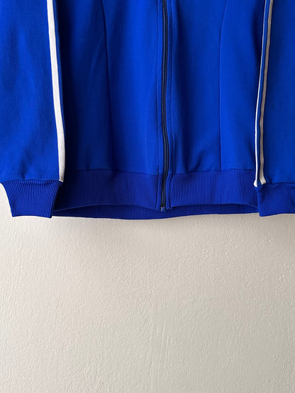 1970's Adidas Made in Austria Vintage Jersey Jacket 70's Vivid Blue Antique shop Vintage clothing store Praha Prague Showroom Appointment Toto totototrip プラハ 古着屋 古着 アディダス ジャージ 70年代 ヴィンテージ ユーロ古着 ヨーロッパ古着