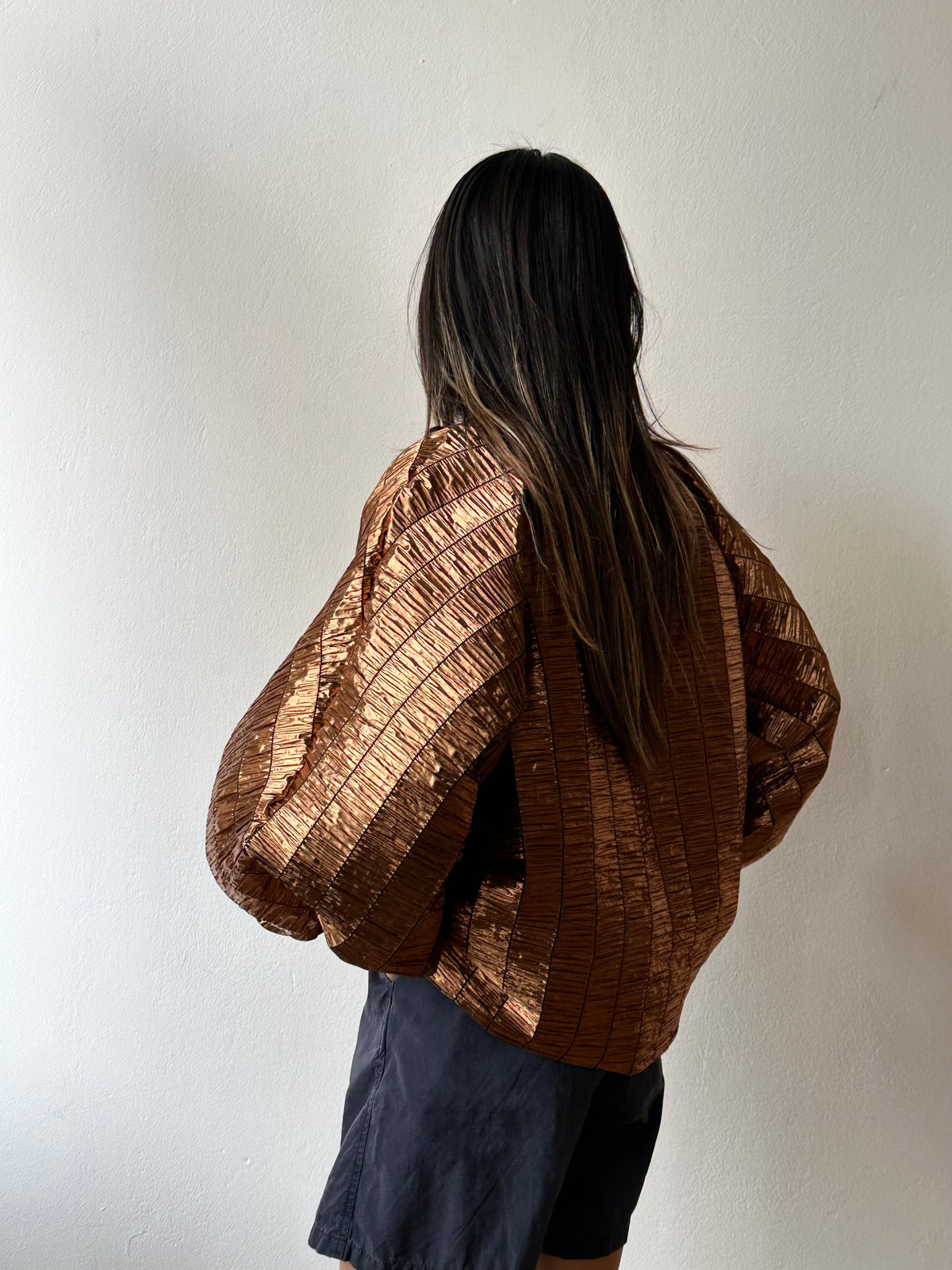 Special balloon blouse made in Italy