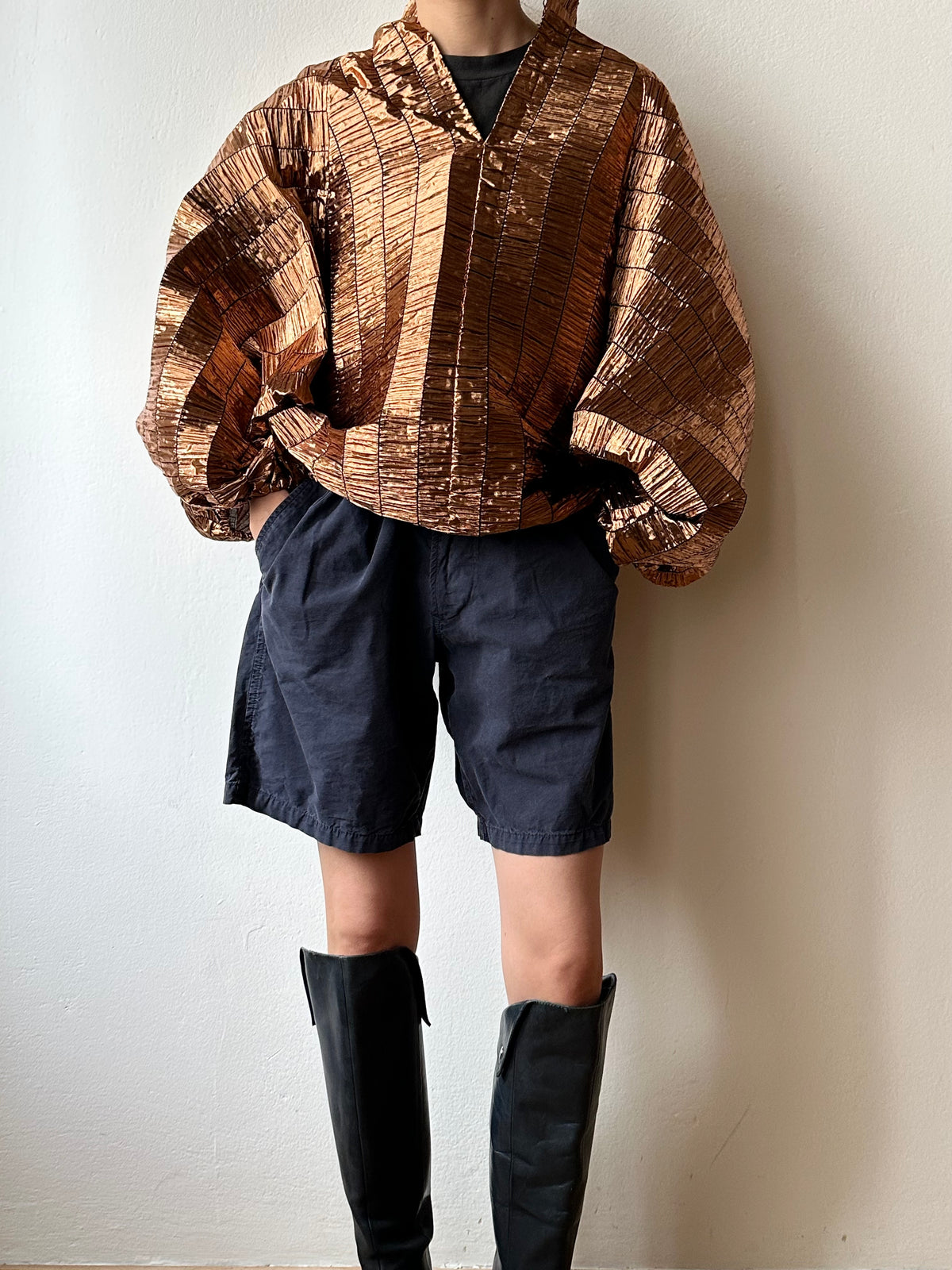 Special balloon blouse made in Italy