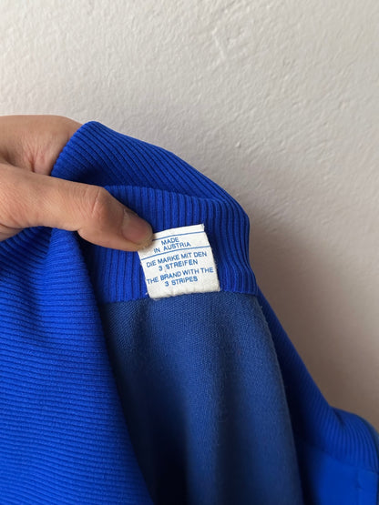 1970's Adidas Made in Austria Vintage Jersey Jacket 70's Vivid Blue Antique shop Vintage clothing store Praha Prague Showroom Appointment Toto totototrip プラハ 古着屋 古着 アディダス ジャージ 70年代 ヴィンテージ ユーロ古着 ヨーロッパ古着