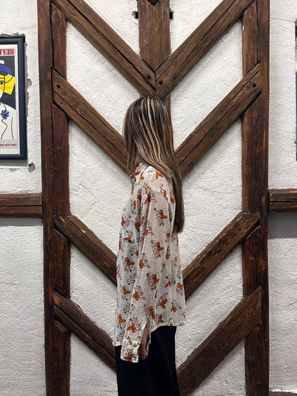 70's 70年代 Shirt Toto Praha Vintage clothing store Antique shop Prague 古着屋 アンティークショップ プラハ ユーロ古着  ヨーロッパ古着 古着卸 