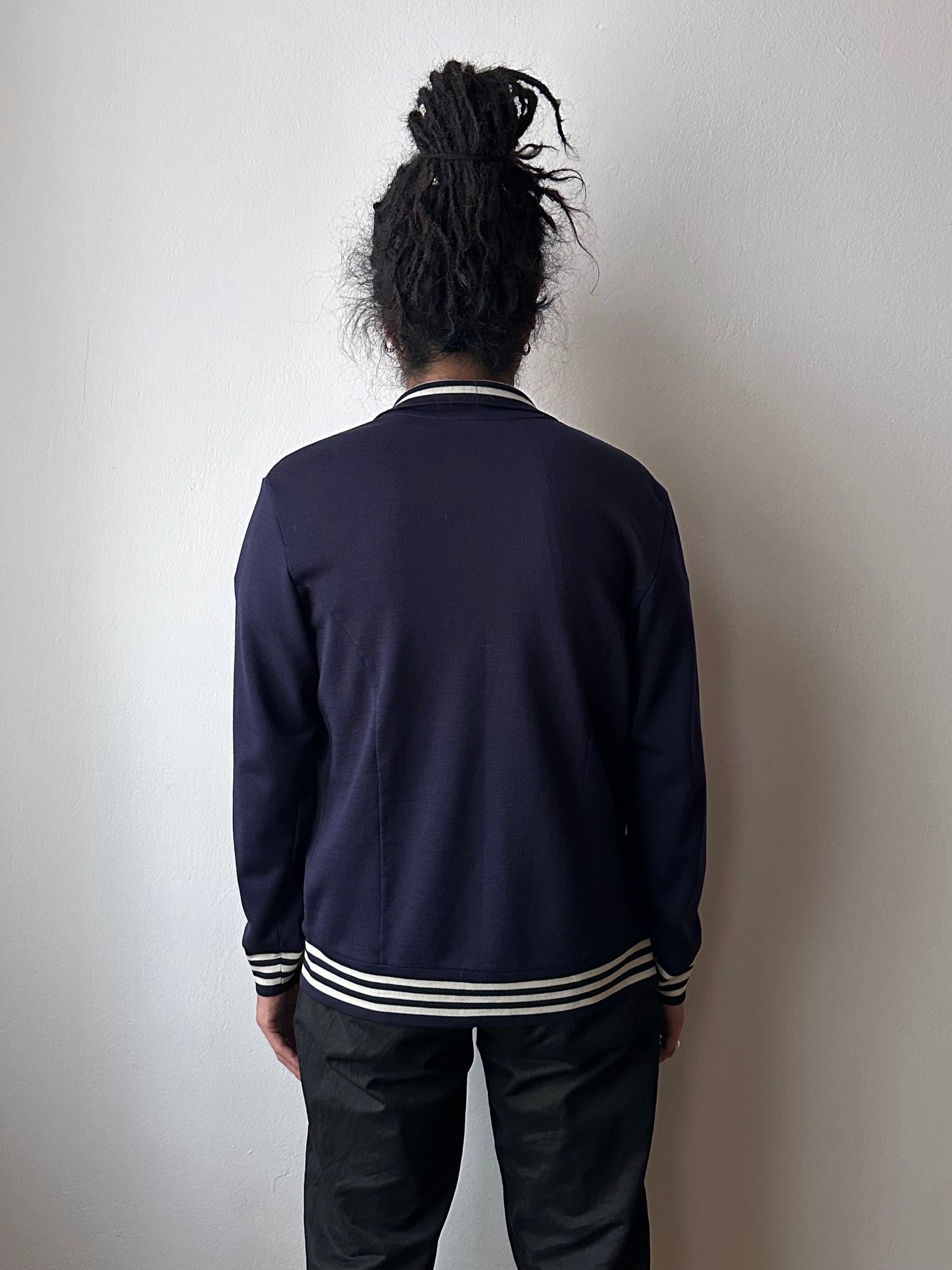 1970's Adidas Schwahn jacket 70年代 アディダス Navy 紺色 Made in West germany 西ドイツ製 Toto Praha Vintage clothing store Antique shop Prague 古着屋 アンティークショップ プラハ ユーロ古着  ヨーロッパ古着 古着卸 showroom ショールーム 予約制