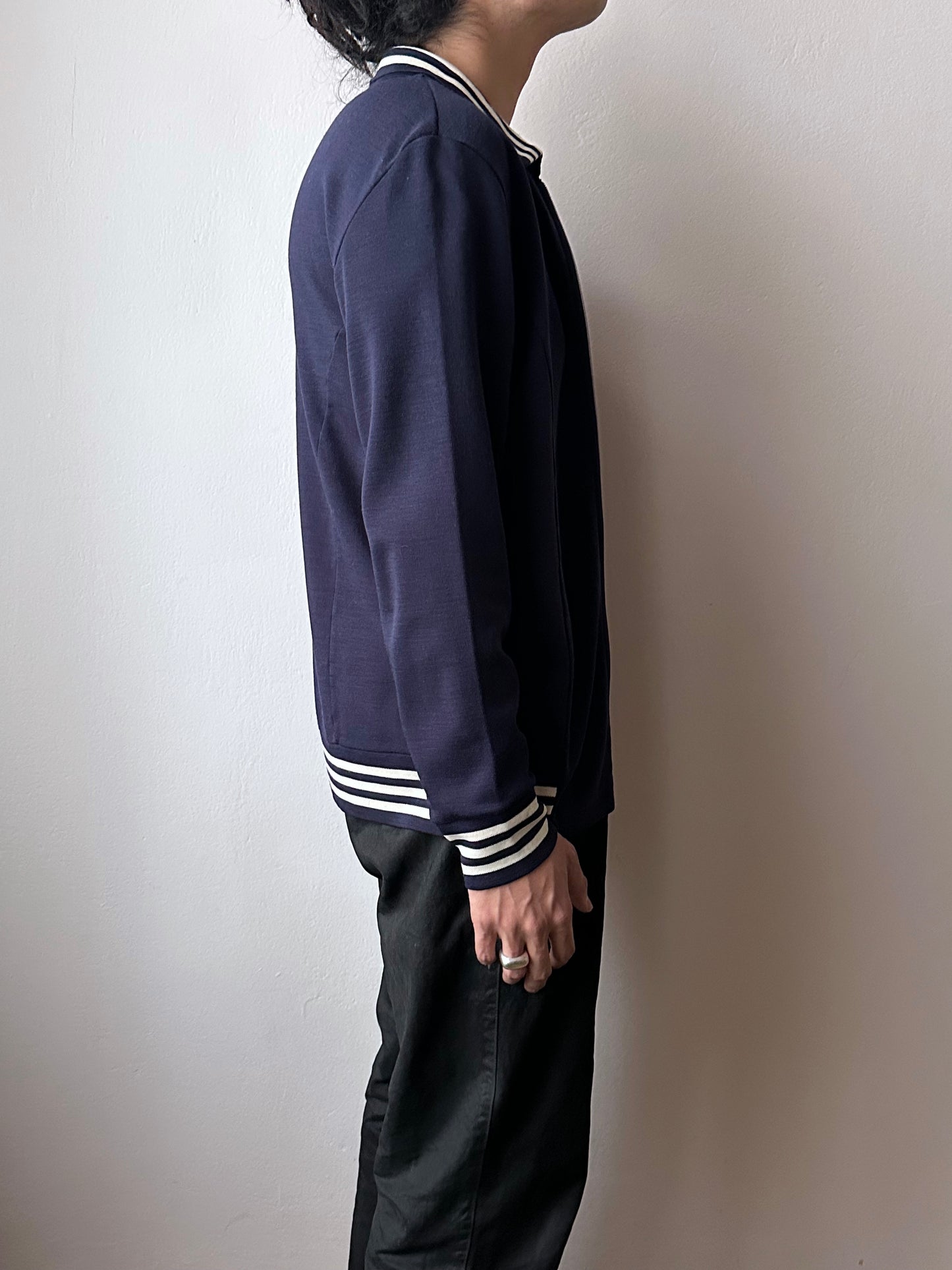 1970's Adidas Schwahn jacket 70年代 アディダス Navy 紺色 Made in West germany 西ドイツ製 Toto Praha Vintage clothing store Antique shop Prague 古着屋 アンティークショップ プラハ ユーロ古着  ヨーロッパ古着 古着卸 showroom ショールーム 予約制