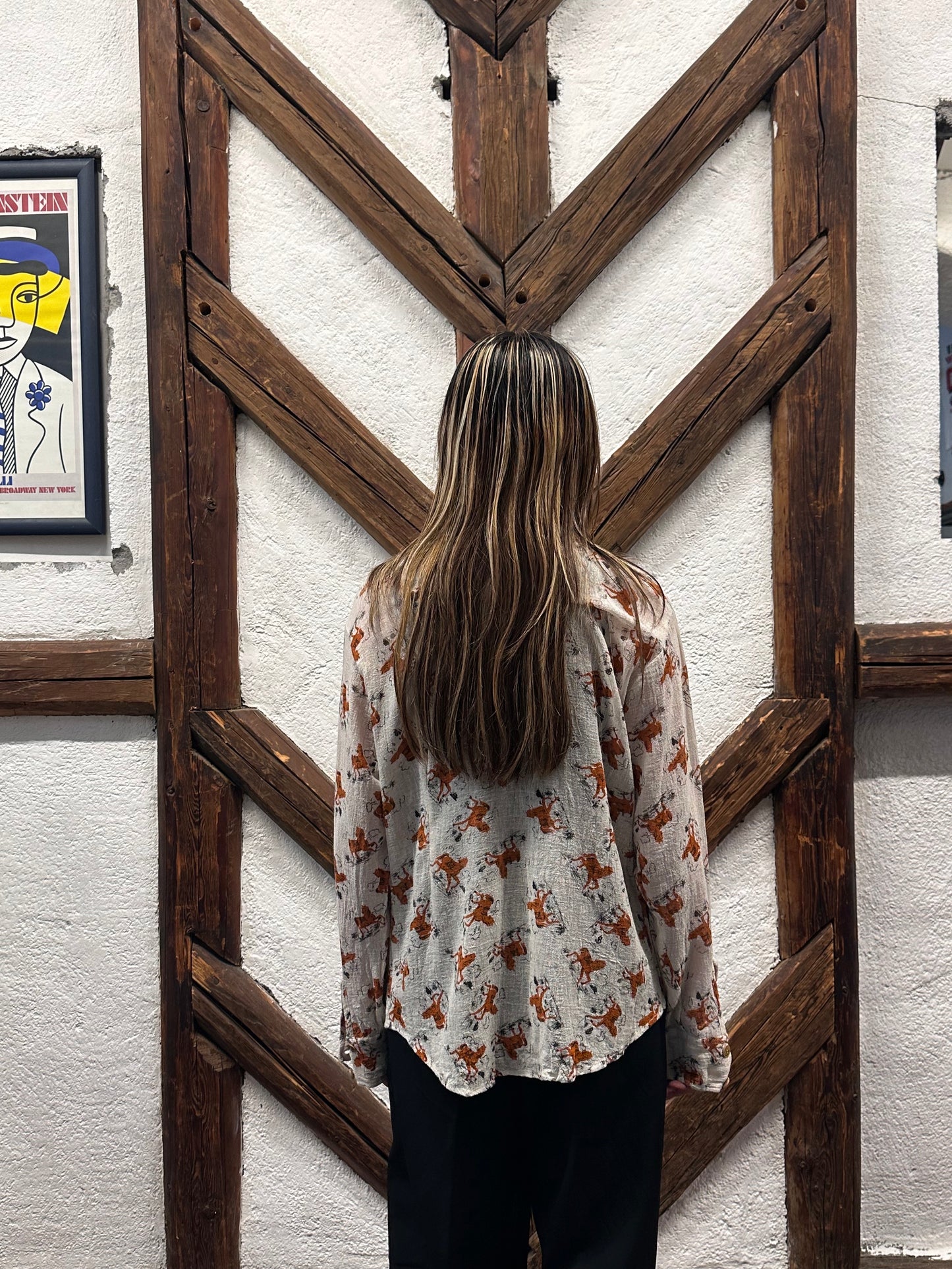 70's 70年代 Shirt Toto Praha Vintage clothing store Antique shop Prague 古着屋 アンティークショップ プラハ ユーロ古着  ヨーロッパ古着 古着卸 