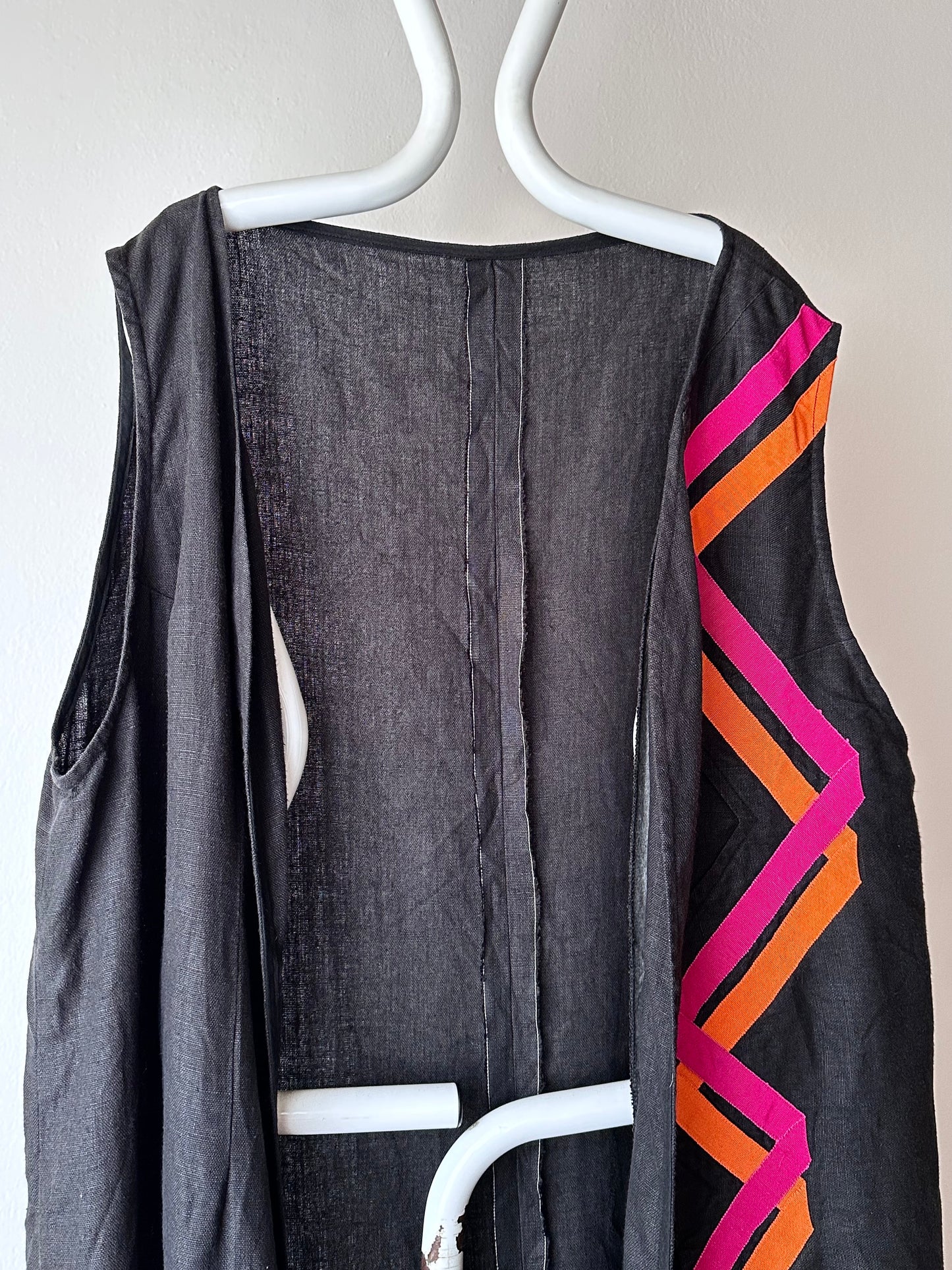 Black linen haori