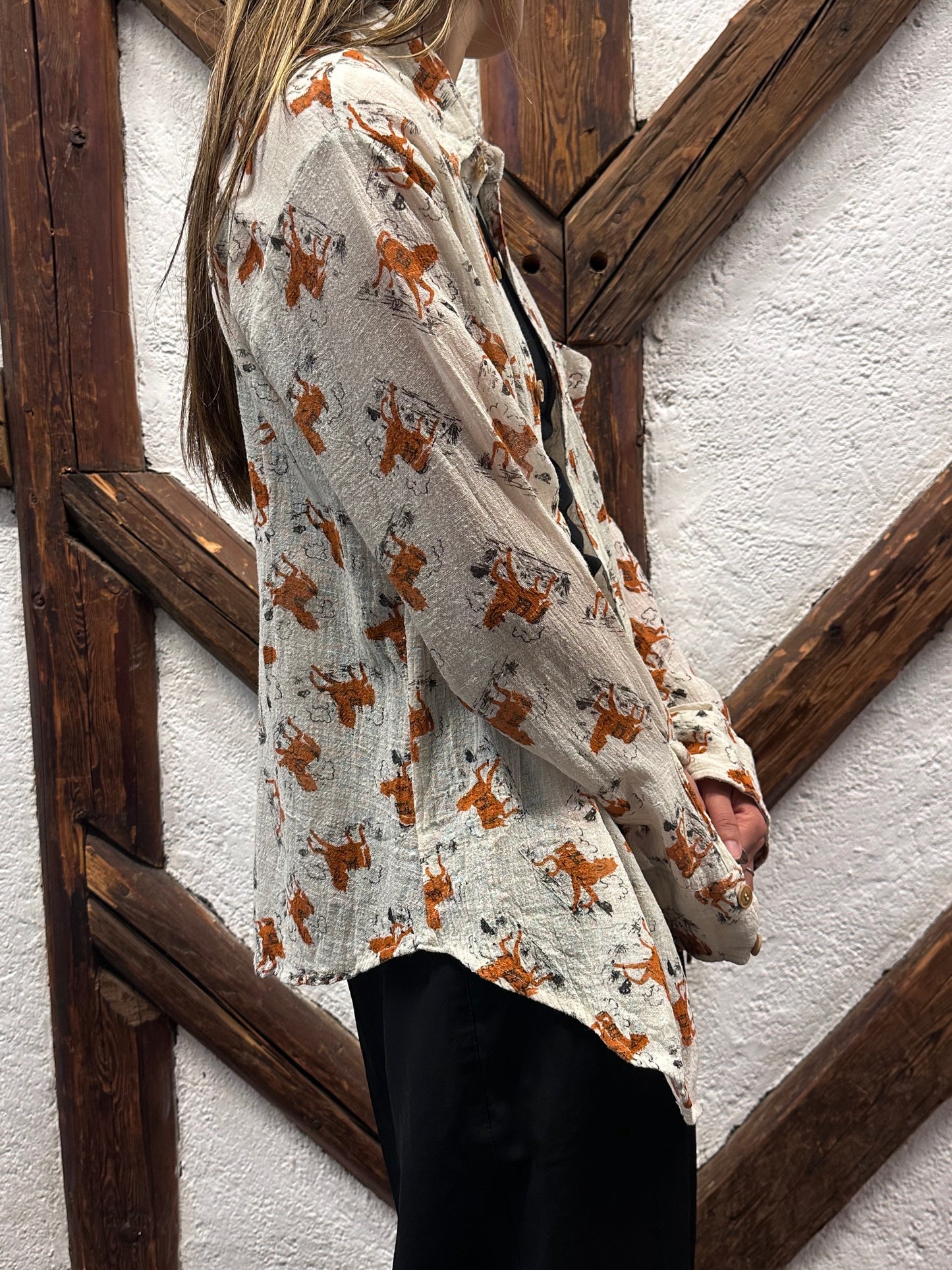 70's 70年代 Shirt Toto Praha Vintage clothing store Antique shop Prague 古着屋 アンティークショップ プラハ ユーロ古着  ヨーロッパ古着 古着卸 