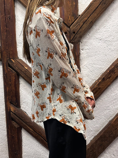 70's 70年代 Shirt Toto Praha Vintage clothing store Antique shop Prague 古着屋 アンティークショップ プラハ ユーロ古着  ヨーロッパ古着 古着卸 