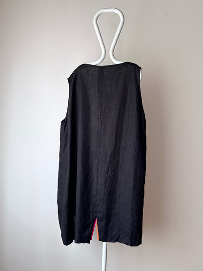 Black linen haori
