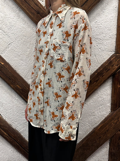 70's 70年代 Shirt Toto Praha Vintage clothing store Antique shop Prague 古着屋 アンティークショップ プラハ ユーロ古着  ヨーロッパ古着 古着卸 