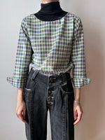 70-80s GDR checkered shirt