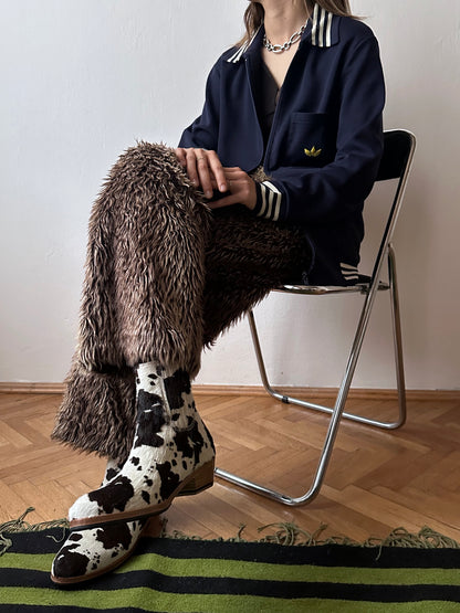 1970's Adidas Schwahn jacket 70年代 アディダス Navy 紺色 Made in West germany 西ドイツ製 Toto Praha Vintage clothing store Antique shop Prague 古着屋 アンティークショップ プラハ ユーロ古着  ヨーロッパ古着 古着卸 showroom ショールーム 予約制