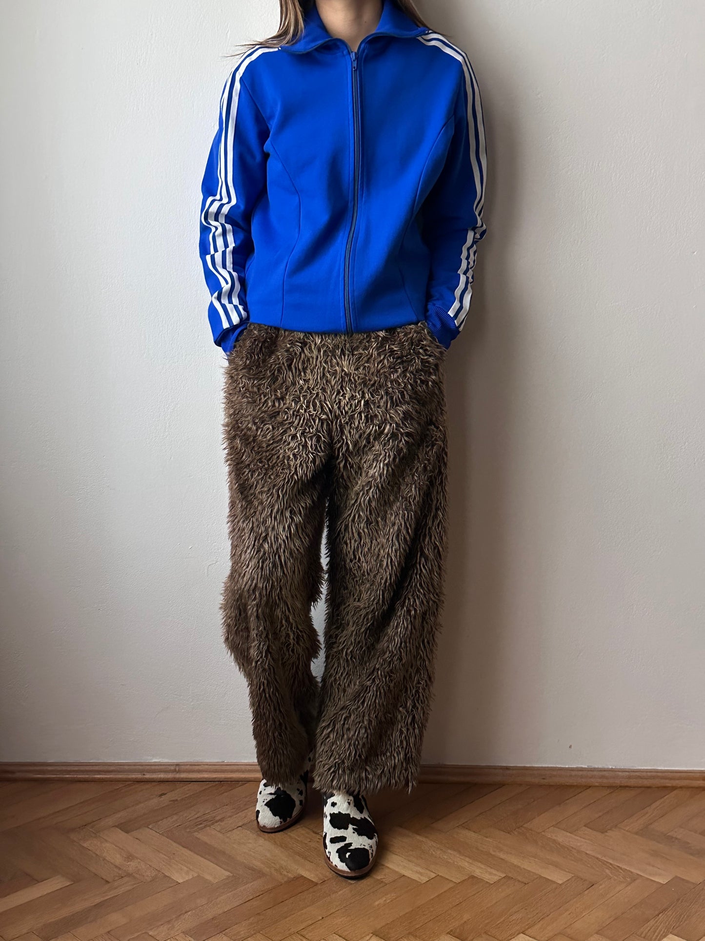 1970's Adidas Made in Austria Vintage Jersey Jacket 70's Vivid Blue Antique shop Vintage clothing store Praha Prague Showroom Appointment Toto totototrip プラハ 古着屋 古着 アディダス ジャージ 70年代 ヴィンテージ ユーロ古着 ヨーロッパ古着 SOKO