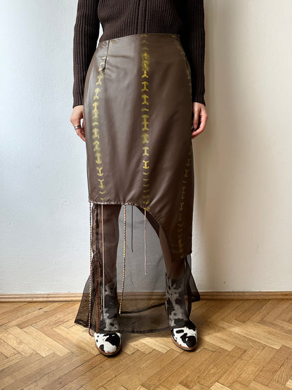 Handmade layered skirt W28