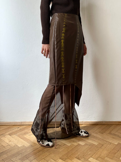 Handmade layered skirt W28