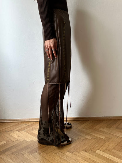 Handmade layered skirt W28