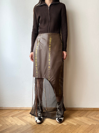 Handmade layered skirt W28