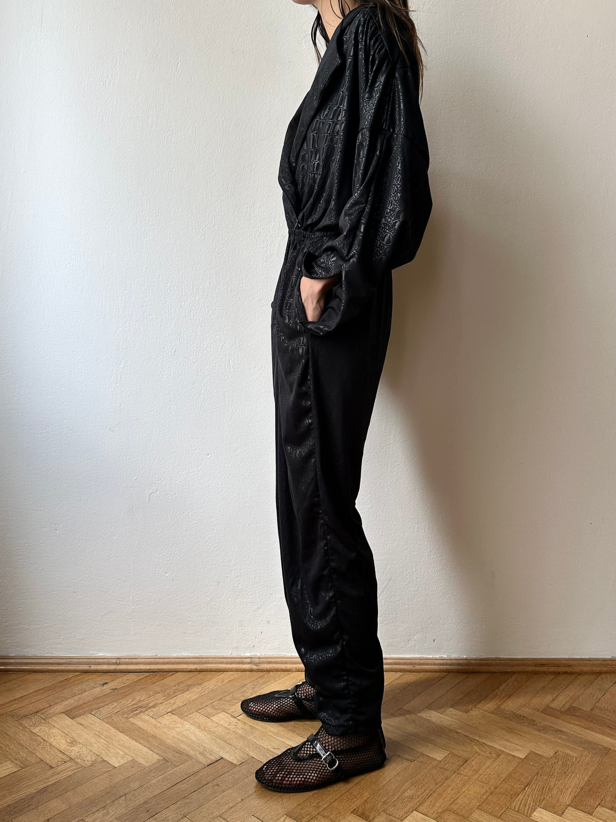 80s black jumpsuits