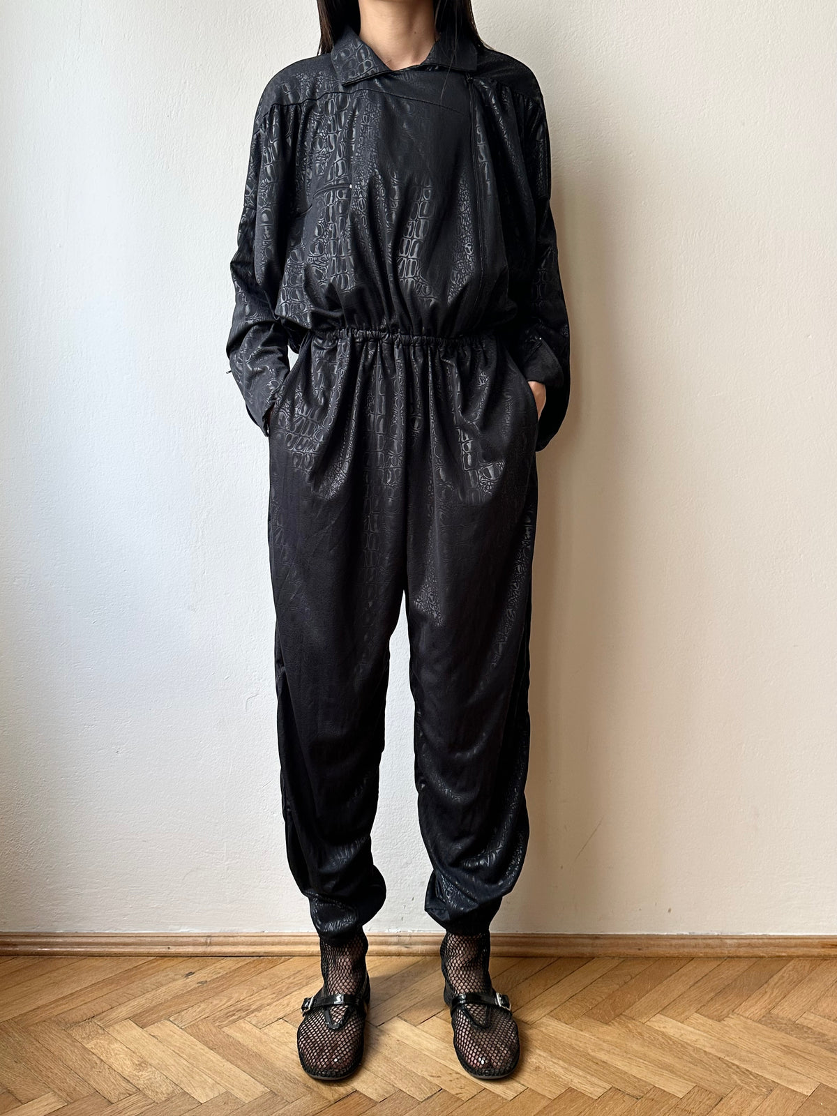 80s black jumpsuits