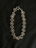 German vintage silver and pink gold chain bracelet ドイツ ヴィンテージ シルバー ピンクゴールド