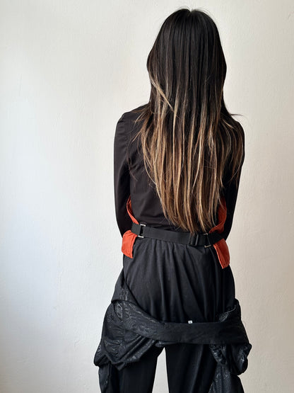 open-back rave vest