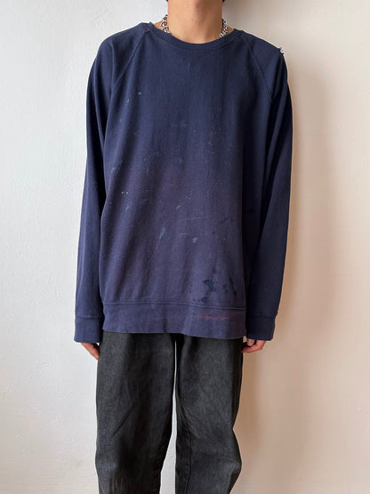 Navy boro sweat shirt - XL