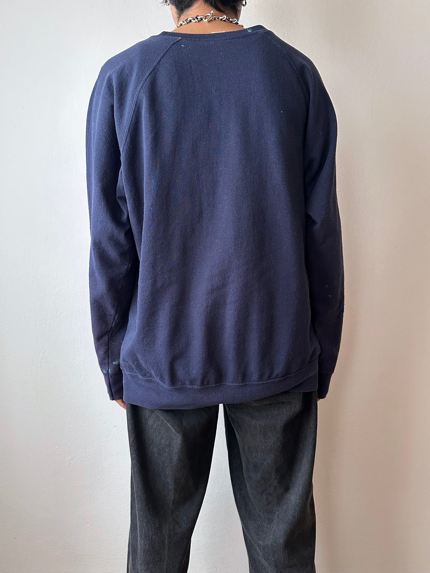 Navy boro sweat shirt - XL