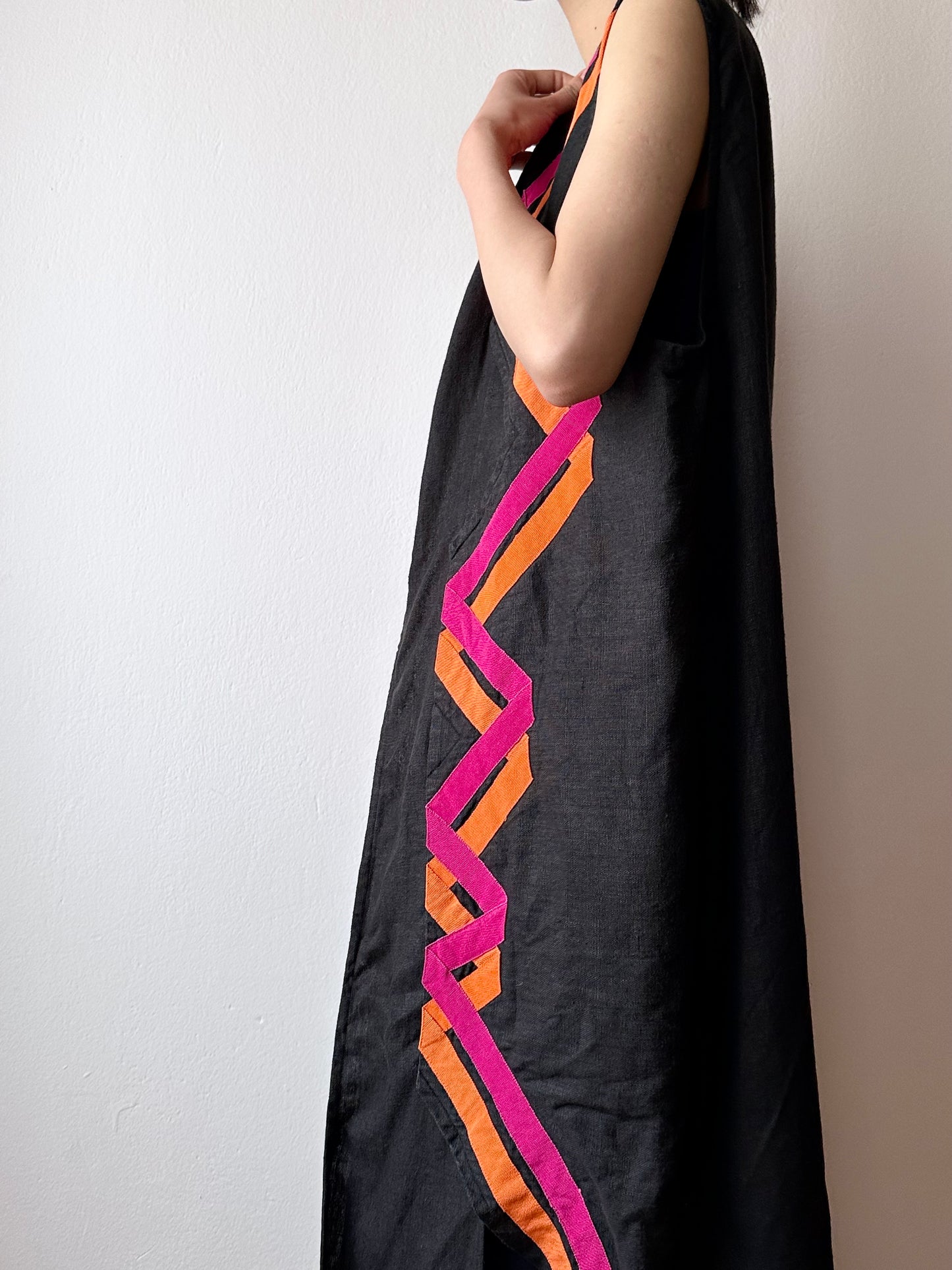 Black linen haori