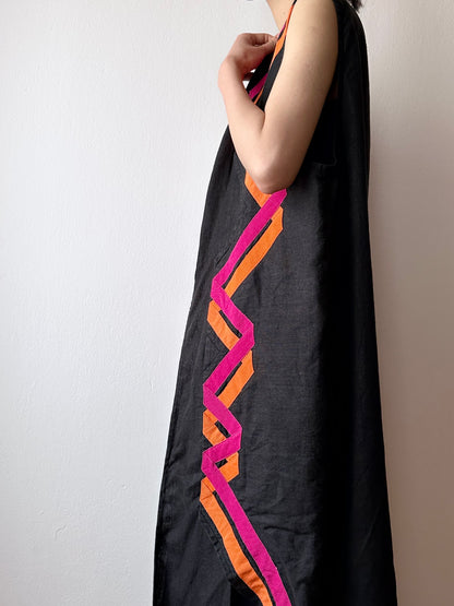Black linen haori