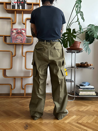 Deadstock French Army M-47 trousers フレンチミリタリー 軍物 1950s 50年代 前期タイプ Toto Praha Vintage clothing shop Antique shop 古着屋 プラハ Showroom appointment Prague ユーロ古着 ヨーロッパ古着 古着卸 ヴィンテージ