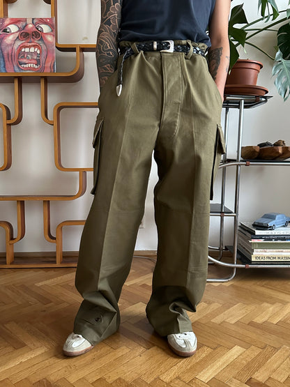 Deadstock French Army M-47 trousers フレンチミリタリー 軍物 1950s 50年代 前期タイプ Toto Praha Vintage clothing shop Antique shop 古着屋 プラハ Showroom appointment Prague ユーロ古着 ヨーロッパ古着 古着卸 ヴィンテージ