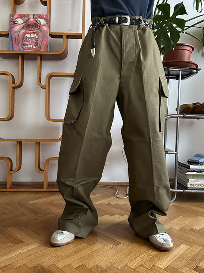Deadstock French Army M-47 trousers フレンチミリタリー 軍物 1950s 50年代 前期タイプ Toto Praha Vintage clothing shop Antique shop 古着屋 プラハ Showroom appointment Prague ユーロ古着 ヨーロッパ古着 古着卸 ヴィンテージ