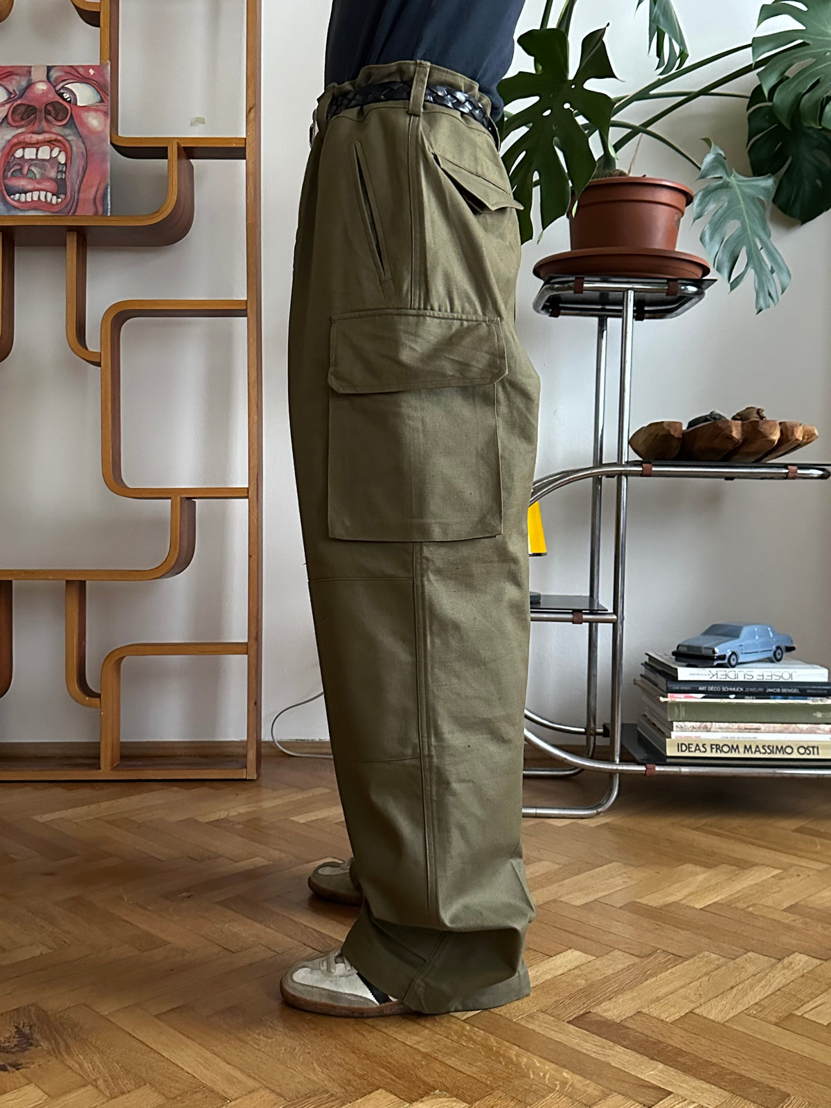 Deadstock French Army M-47 trousers フレンチミリタリー 軍物 1950s 50年代 前期タイプ Toto Praha Vintage clothing shop Antique shop 古着屋 プラハ Showroom appointment Prague ユーロ古着 ヨーロッパ古着 古着卸 ヴィンテージ