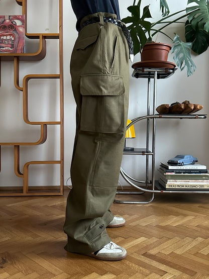 Deadstock French Army M-47 trousers フレンチミリタリー 軍物 1950s 50年代 前期タイプ Toto Praha Vintage clothing shop Antique shop 古着屋 プラハ Showroom appointment Prague ユーロ古着 ヨーロッパ古着 古着卸 ヴィンテージ