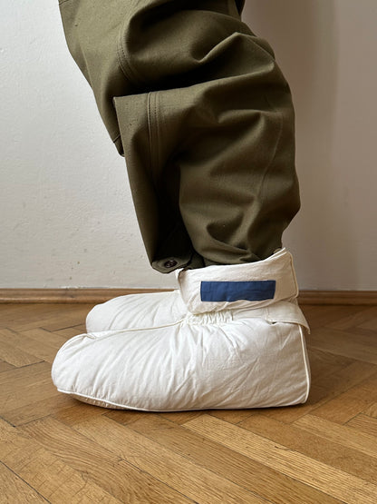 Péřové pokojové boty (deadstock) – 28–29 cm