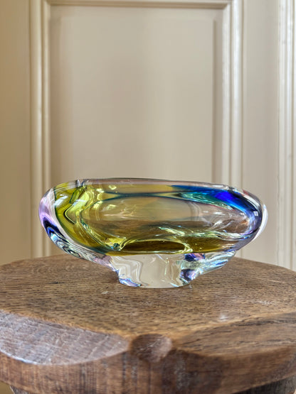 Czechoslovakia bohemia glass Mid century mid-century 60s 70s 1960s 1970s era Czech Praha Prague ash tray bowl sklo vintage antique shop store vintage clothing プラハ 古着 ヴィンテージショップ アンティークストア TOTO