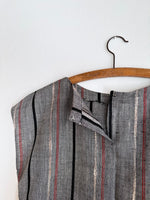 kasuri gray striped