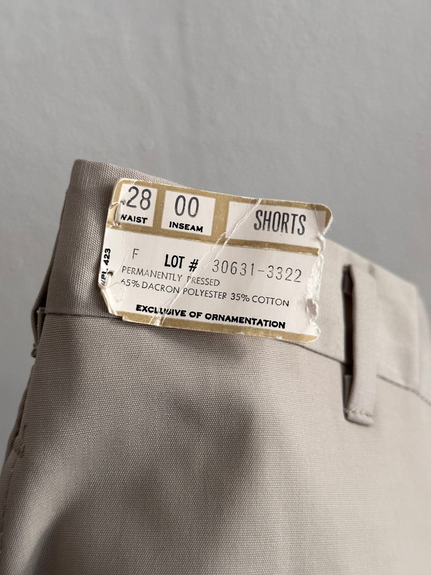 1969' Levi's STA-PREST deadstock shorts