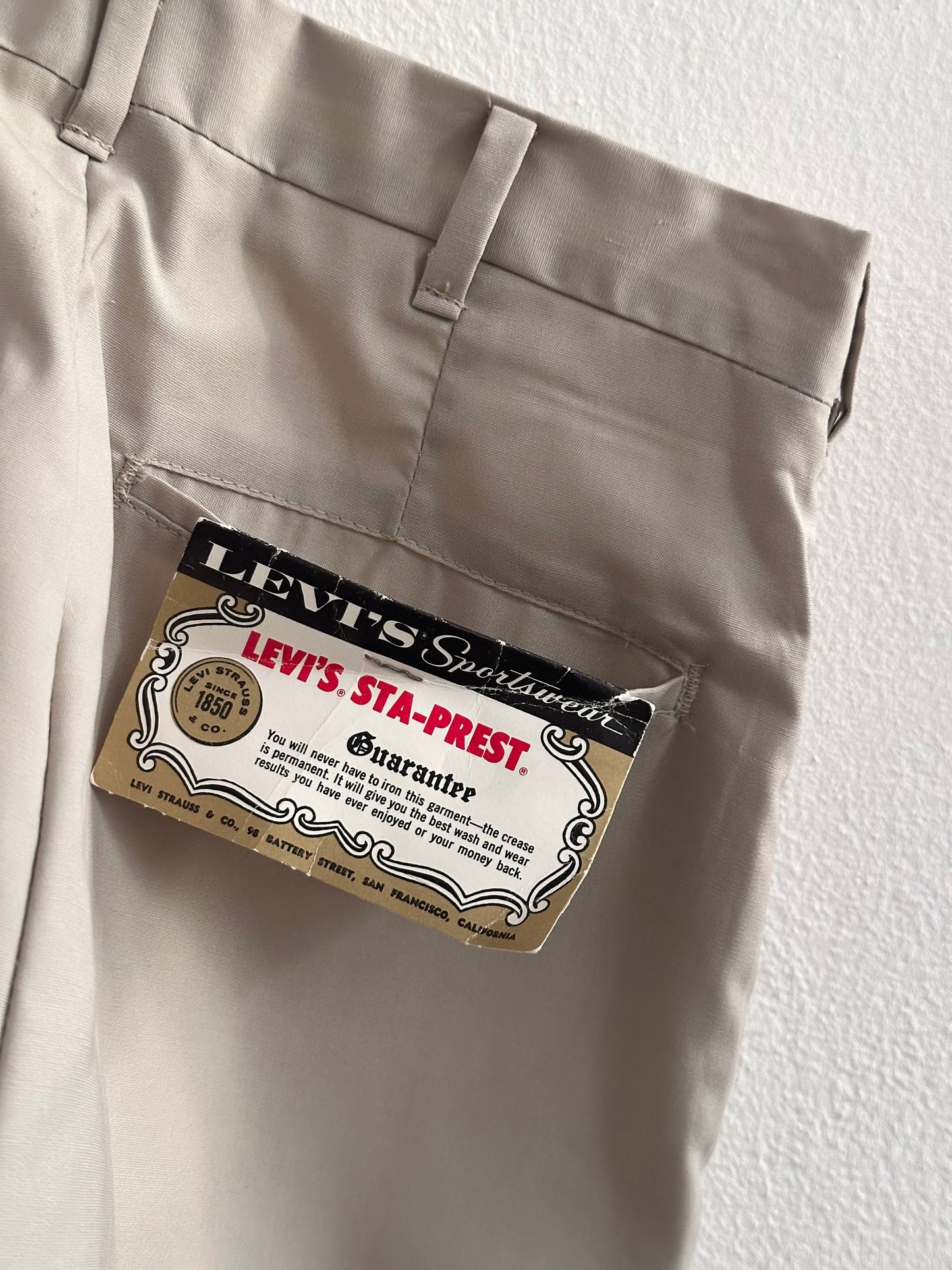 1969' Levi's STA-PREST deadstock shorts