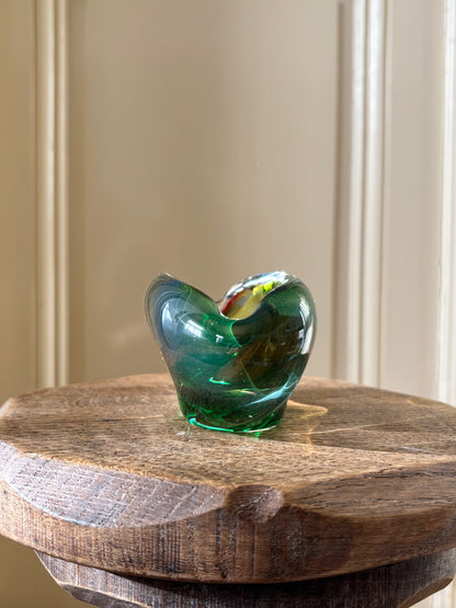 Mid-century Czechoslovakia glass tray