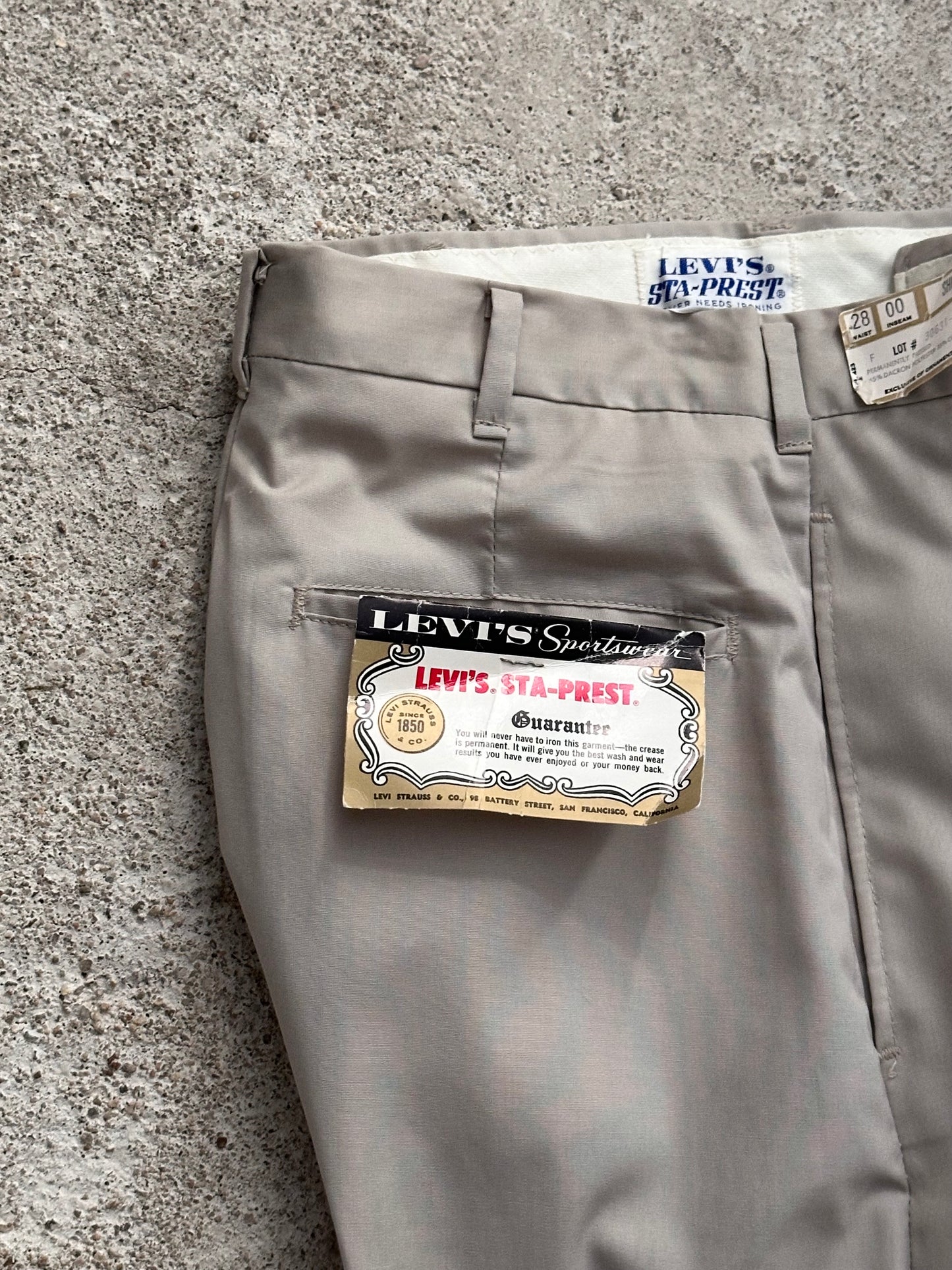 1969' Levi's STA-PREST deadstock shorts